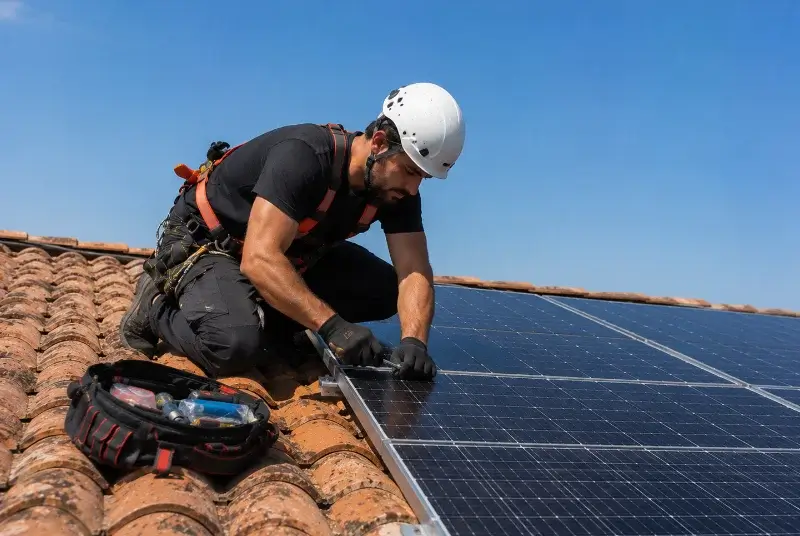 Maintenance et monitoring de panneaux solaires à la Frette
